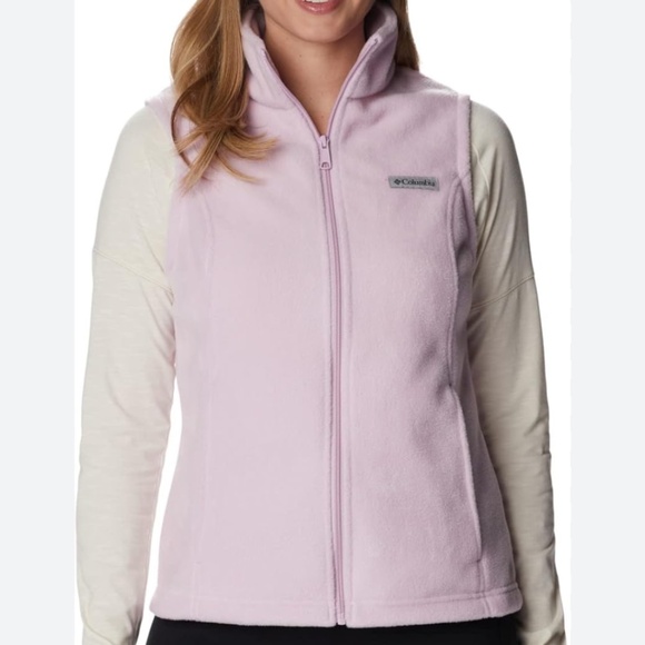 Columbia Benton Springs Fleece Vest Pink Size L - Picture 1 of 11